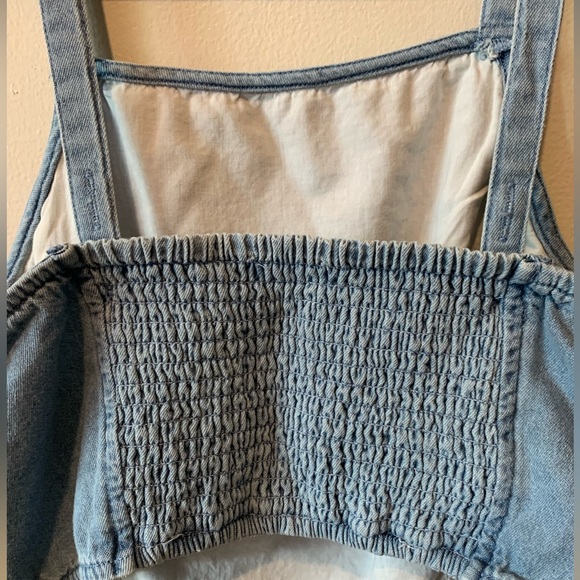 Blue denim crop top - American Eagle - Picture 4 of 5